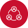 Nonprofit Icon, cycle of people
